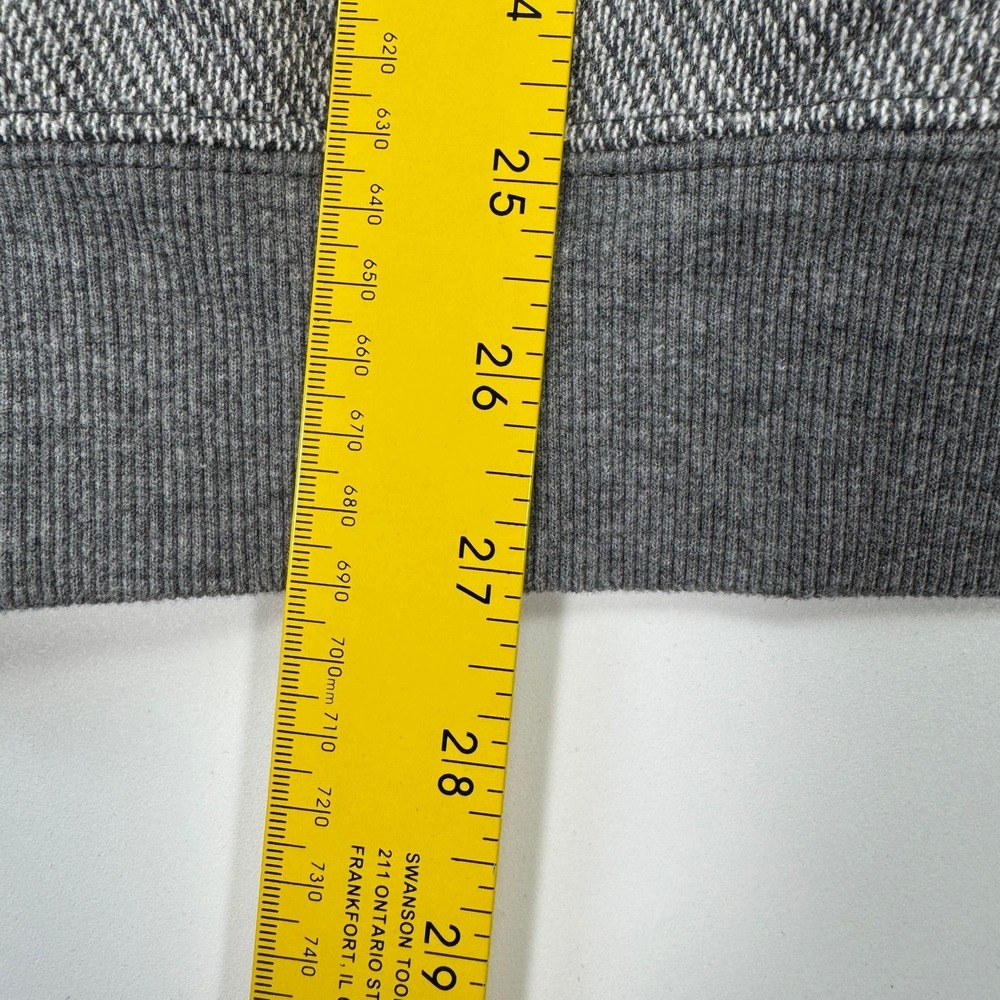 Vintage Orvis Elbow Patch Pullover Sweater Mens L Gray Herringbone Cotton Knit - Picture 11 of 13